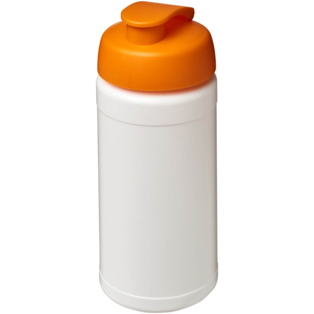 Baseline® Plus 500 ml Sportflasche mit Klappdeckel - weiss - Hauptfoto