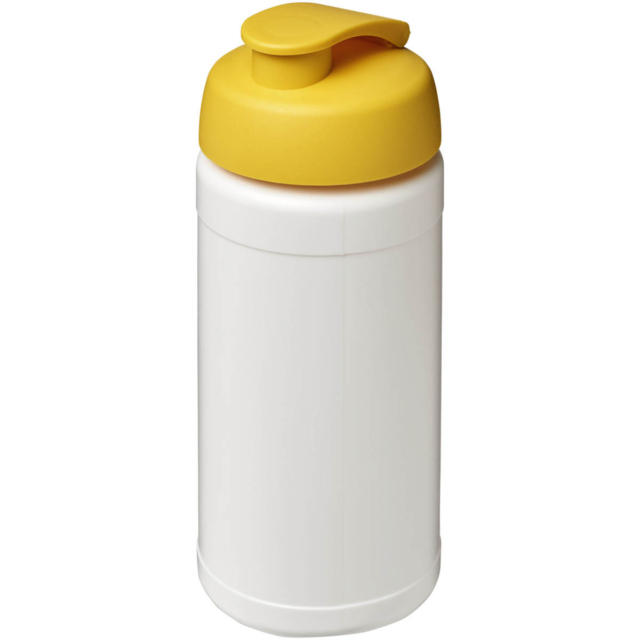 Baseline® Plus 500 ml Sportflasche mit Klappdeckel - weiss - Hauptfoto