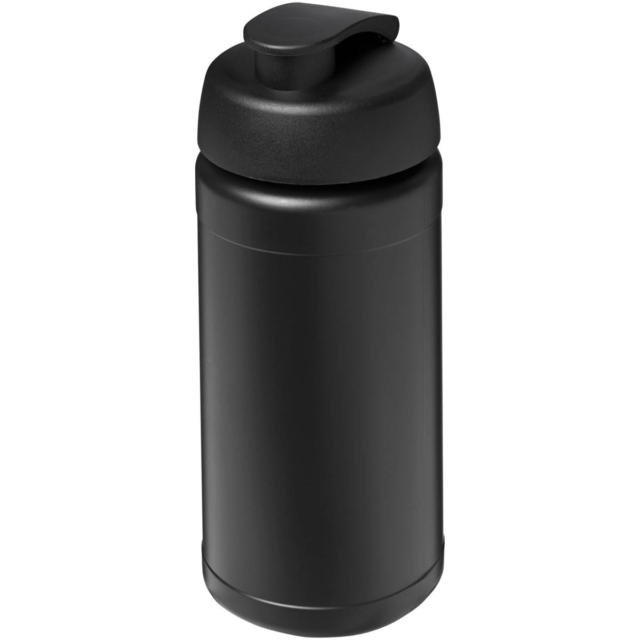 Baseline® Plus 500 ml Sportflasche mit Klappdeckel - schwarz - Hauptfoto