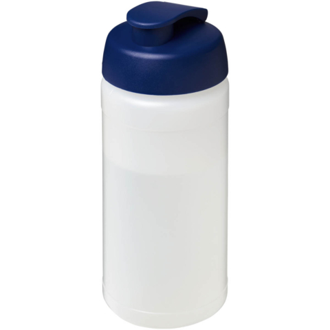 Baseline® Plus 500 ml Sportflasche mit Klappdeckel - transparent - Hauptfoto