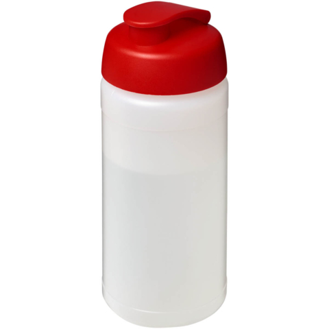 Baseline® Plus 500 ml Sportflasche mit Klappdeckel - transparent - Hauptfoto