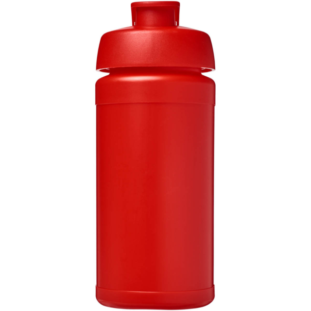 Baseline® Plus 500 ml Sportflasche mit Klappdeckel - rot - Vorderseite