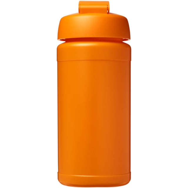 Baseline® Plus 500 ml Sportflasche mit Klappdeckel - orange - Rückseite