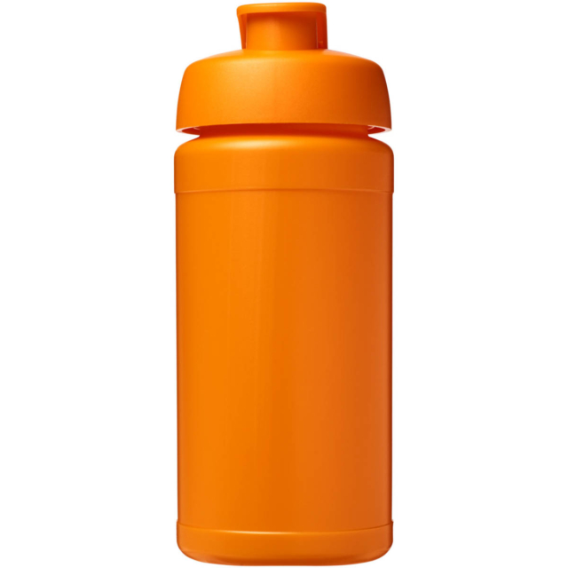 Baseline® Plus 500 ml Sportflasche mit Klappdeckel - orange - Vorderseite