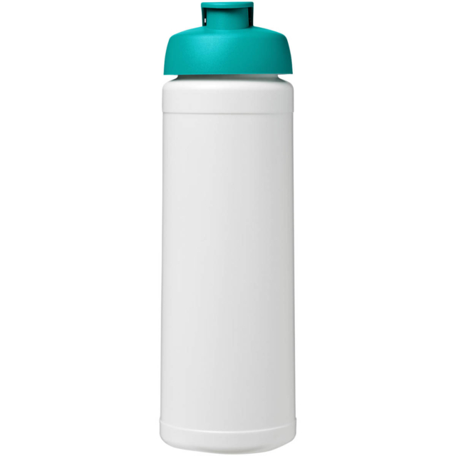 Baseline® Plus 750 ml Flasche mit Klappdeckel - weiss - Vorderseite