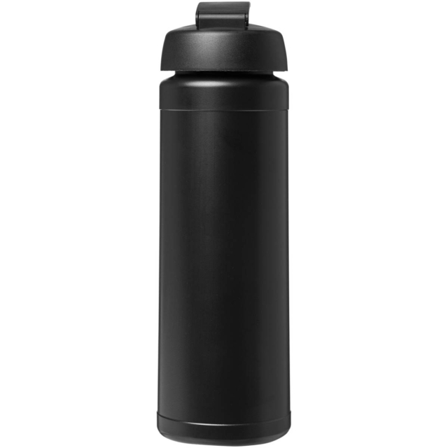 Baseline® Plus 750 ml Flasche mit Klappdeckel - schwarz - Rückseite