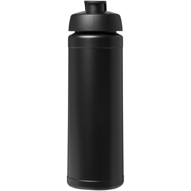 Baseline® Plus 750 ml Flasche mit Klappdeckel - schwarz - Vorderseite