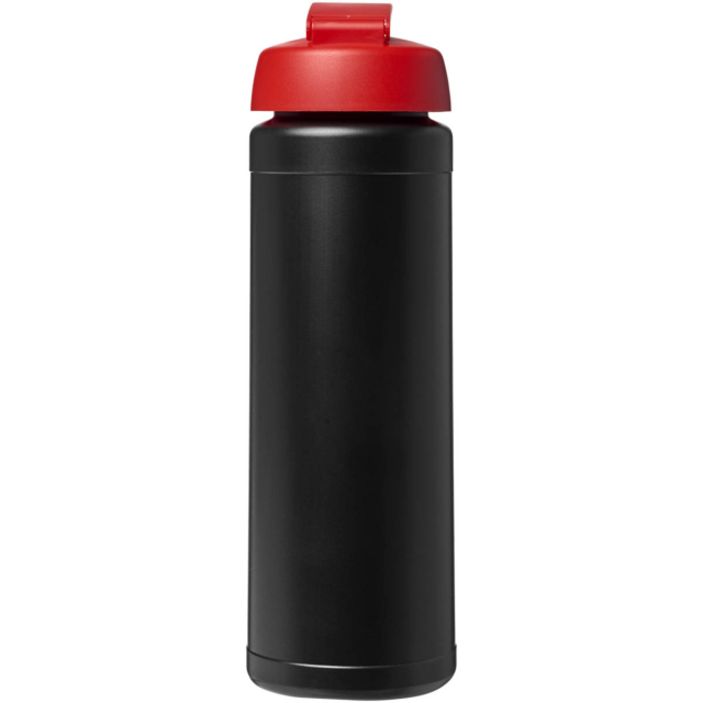 Baseline® Plus 750 ml Flasche mit Klappdeckel - schwarz - Rückseite