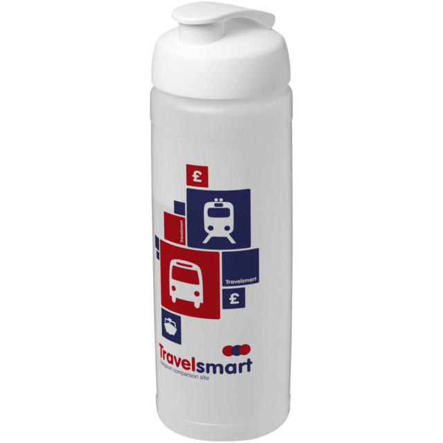 Baseline® Plus 750 ml Flasche mit Klappdeckel - transparent - Logo 1