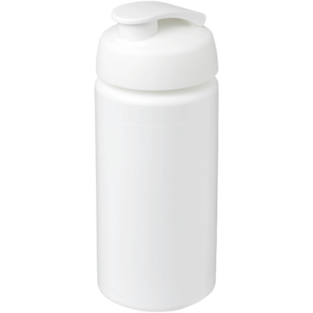 Baseline® Plus grip 500 ml Sportflasche mit Klappdeckel - weiss - Hauptfoto