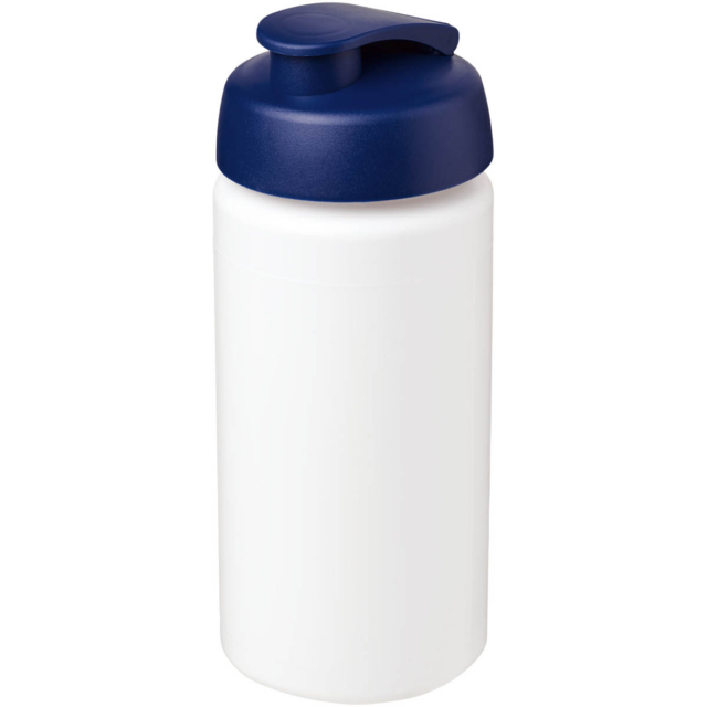 Baseline® Plus grip 500 ml Sportflasche mit Klappdeckel - weiss - Hauptfoto