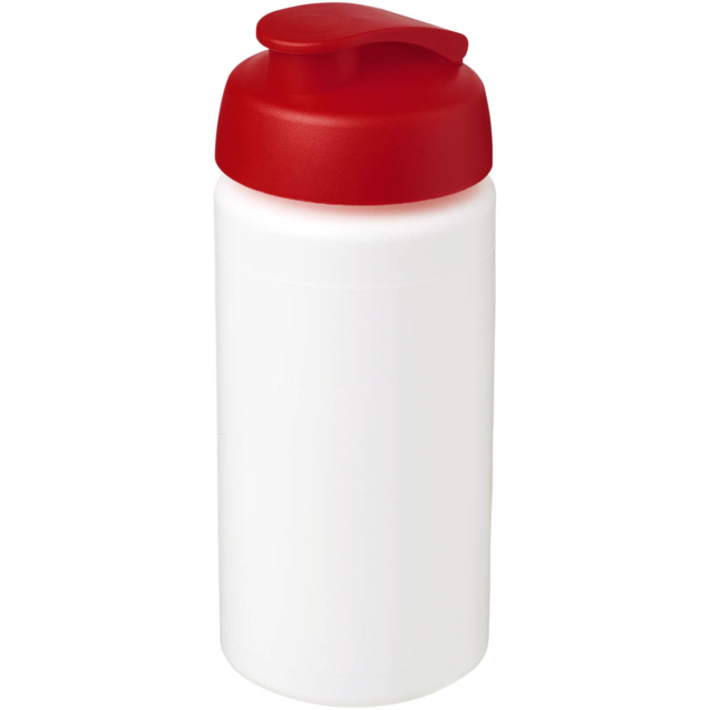 Baseline® Plus grip 500 ml Sportflasche mit Klappdeckel - weiss - Hauptfoto