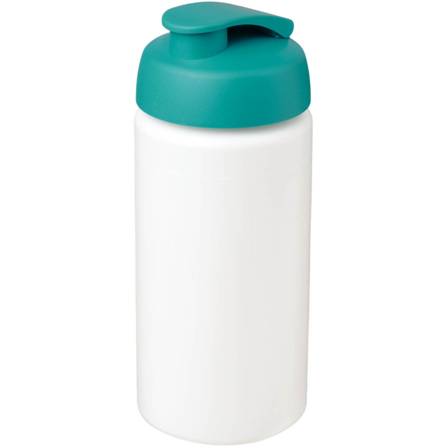 Baseline® Plus grip 500 ml Sportflasche mit Klappdeckel - weiss - Hauptfoto