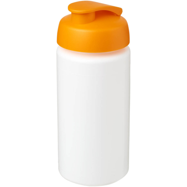 Baseline® Plus grip 500 ml Sportflasche mit Klappdeckel - weiss - Hauptfoto