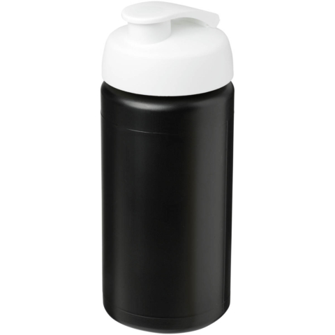 Baseline® Plus grip 500 ml Sportflasche mit Klappdeckel - schwarz - Hauptfoto