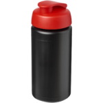 Baseline® Plus grip 500 ml Sportflasche mit Klappdeckel - schwarz - Hauptfoto