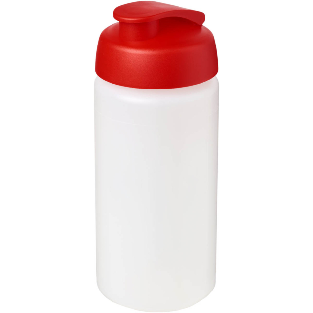 Baseline® Plus grip 500 ml Sportflasche mit Klappdeckel - transparent - Hauptfoto