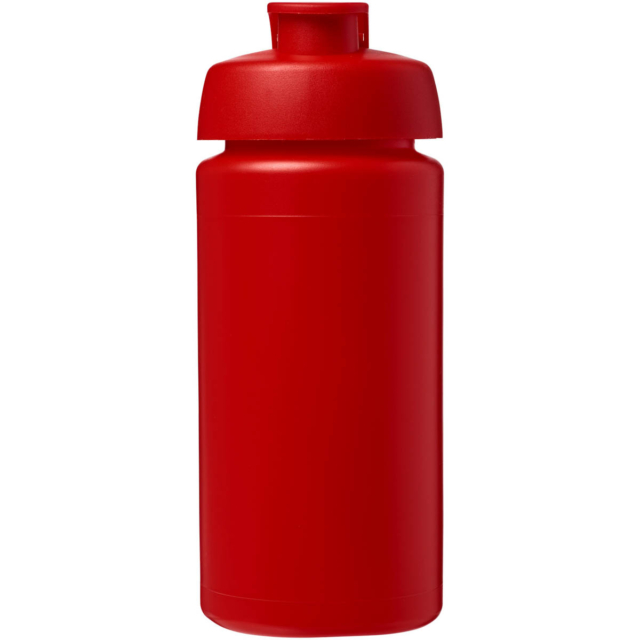 Baseline® Plus grip 500 ml Sportflasche mit Klappdeckel - rot - Vorderseite