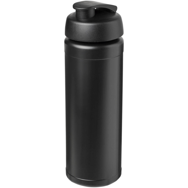 Baseline® Plus grip 750 ml Sportflasche mit Klappdeckel - schwarz - Hauptfoto