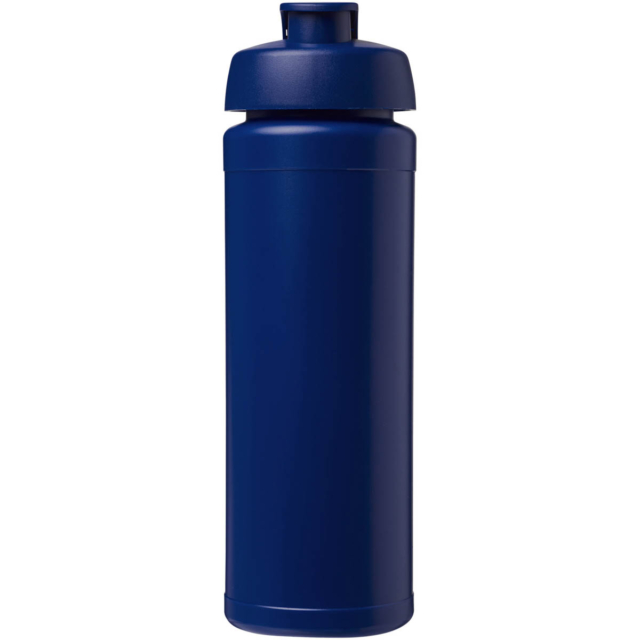 Baseline® Plus grip 750 ml Sportflasche mit Klappdeckel - blau - Vorderseite