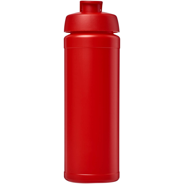 Baseline® Plus grip 750 ml Sportflasche mit Klappdeckel - rot - Vorderseite