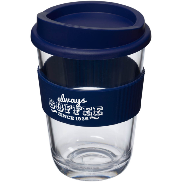 Americano® Cortado 300 ml Becher mit Griff - blau - Logo 1