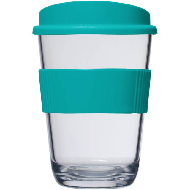 Americano® Cortado 300 ml Becher mit Griff - aquablau - Vorderseite