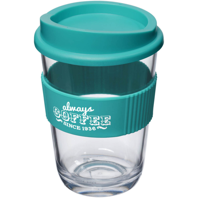 Americano® Cortado 300 ml Becher mit Griff - aquablau - Logo 1