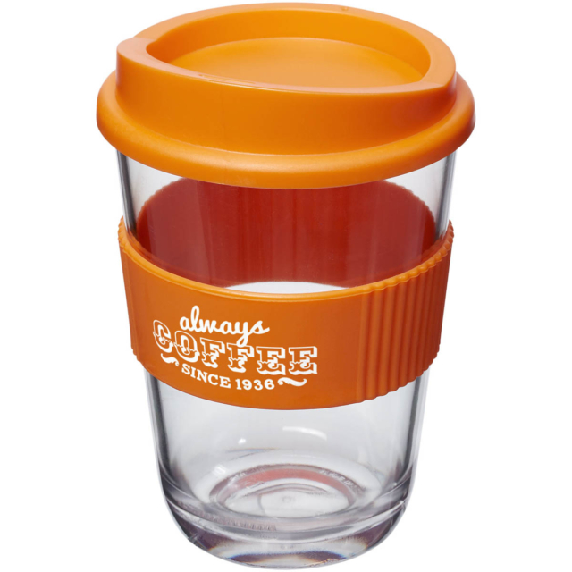 Americano® Cortado 300 ml Becher mit Griff - orange - Logo 1