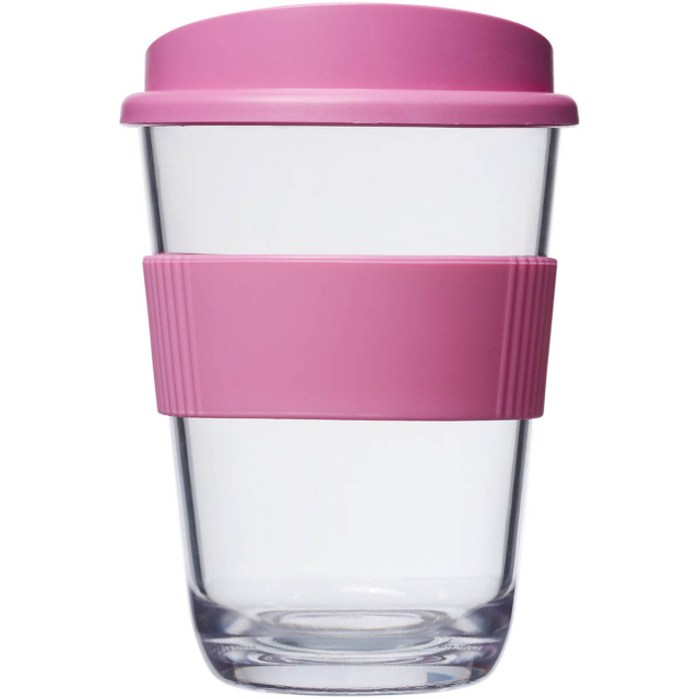 Americano® Cortado 300 ml Becher mit Griff - magenta - Vorderseite