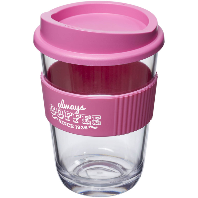 Americano® Cortado 300 ml Becher mit Griff - magenta - Logo 1