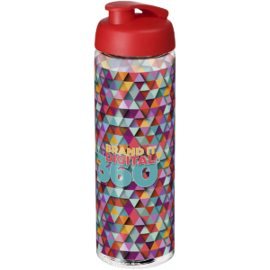 H2O Active® Vibe 850 ml Sportflasche mit Klappdeckel - transparent - Logo 1