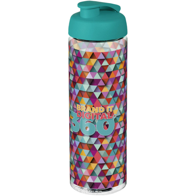 H2O Active® Vibe 850 ml Sportflasche mit Klappdeckel - transparent - Logo 1