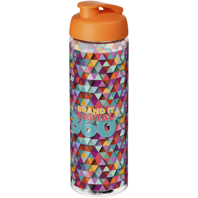 H2O Active® Vibe 850 ml Sportflasche mit Klappdeckel - transparent - Logo 1