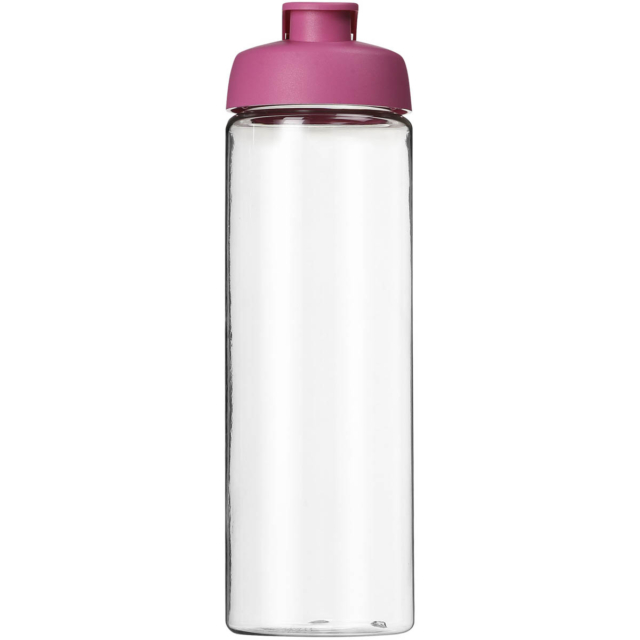 H2O Active® Vibe 850 ml Sportflasche mit Klappdeckel - transparent - Vorderseite