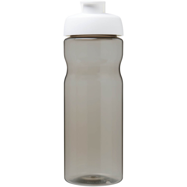 H2O Active® Eco Base 650 ml Sportflasche mit Klappdeckel - kohle - Vorderseite