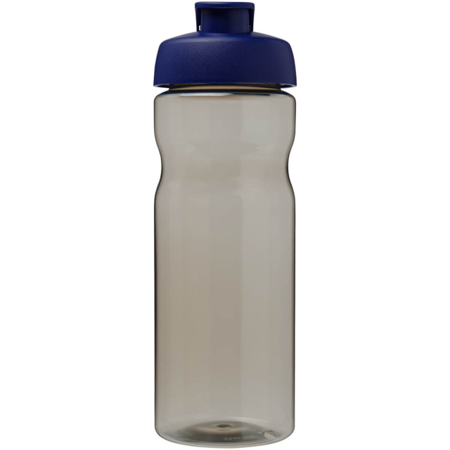 H2O Active® Eco Base 650 ml Sportflasche mit Klappdeckel - kohle - Vorderseite