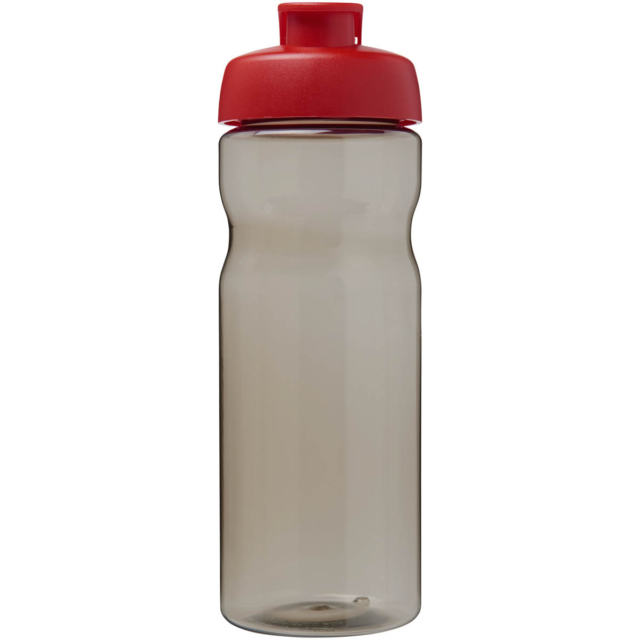 H2O Active® Eco Base 650 ml Sportflasche mit Klappdeckel - kohle - Vorderseite