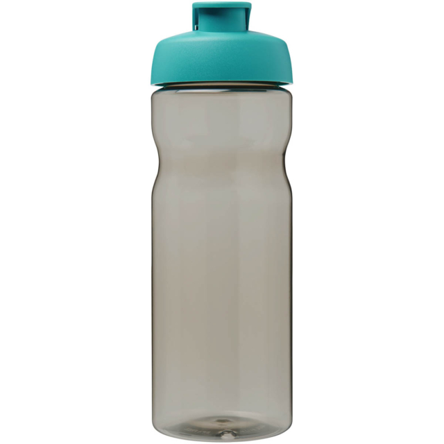 H2O Active® Eco Base 650 ml Sportflasche mit Klappdeckel - kohle - Vorderseite