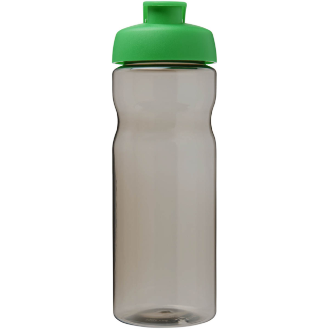 H2O Active® Eco Base 650 ml Sportflasche mit Klappdeckel - kohle - Vorderseite