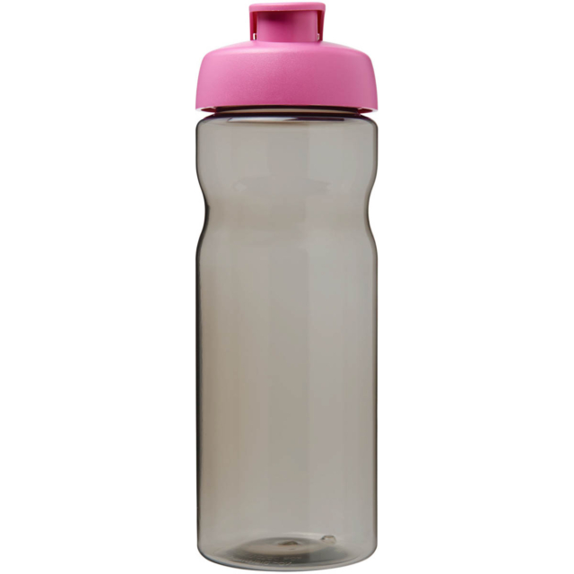 H2O Active® Eco Base 650 ml Sportflasche mit Klappdeckel - kohle - Vorderseite