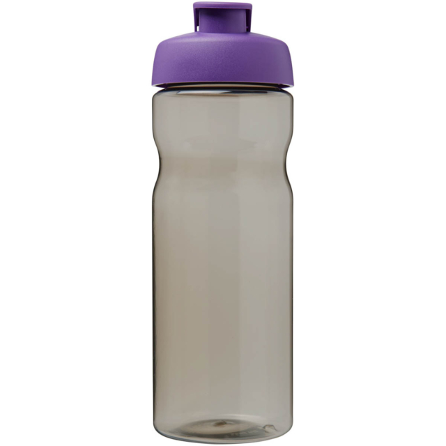 H2O Active® Eco Base 650 ml Sportflasche mit Klappdeckel - kohle - Vorderseite