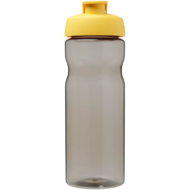 H2O Active® Eco Base 650 ml Sportflasche mit Klappdeckel - kohle - Vorderseite