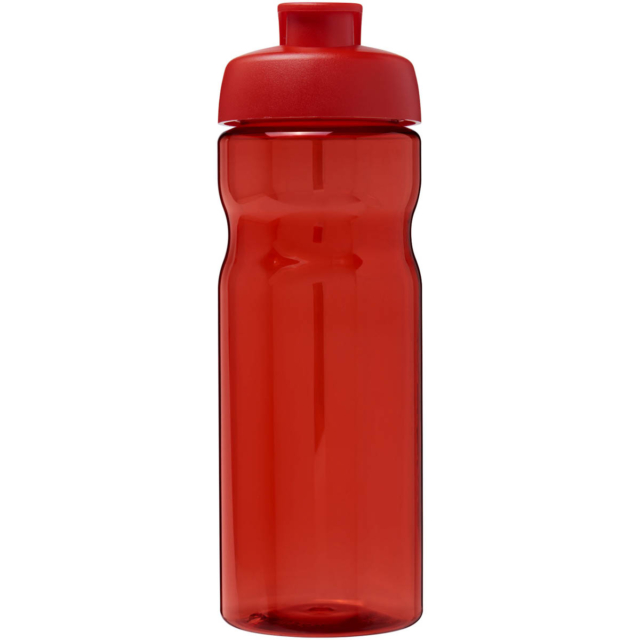 H2O Active® Eco Base 650 ml Sportflasche mit Klappdeckel - rot - Vorderseite