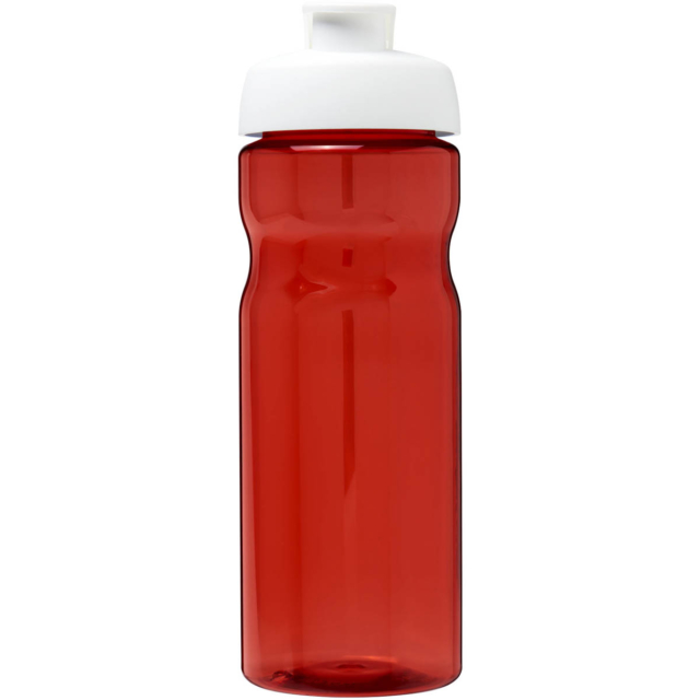 H2O Active® Eco Base 650 ml Sportflasche mit Klappdeckel - rot - Vorderseite