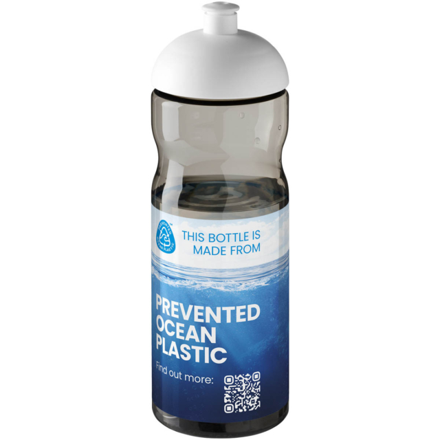 H2O Active® Eco Base 650 ml Sportflasche mit Stülpdeckel - kohle - Logo 1