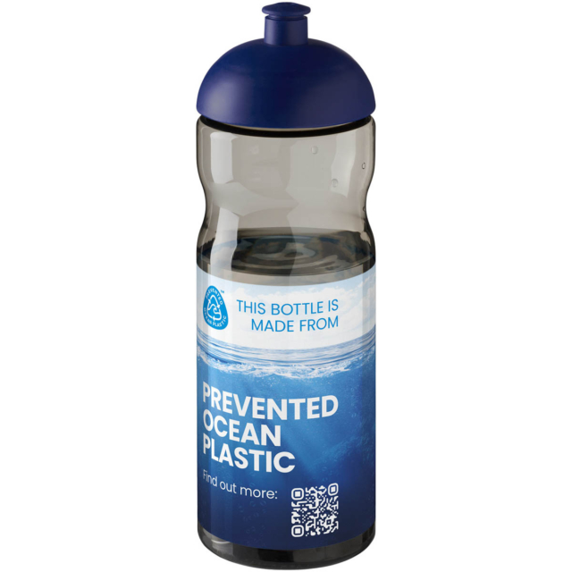 H2O Active® Eco Base 650 ml Sportflasche mit Stülpdeckel - kohle - Logo 1