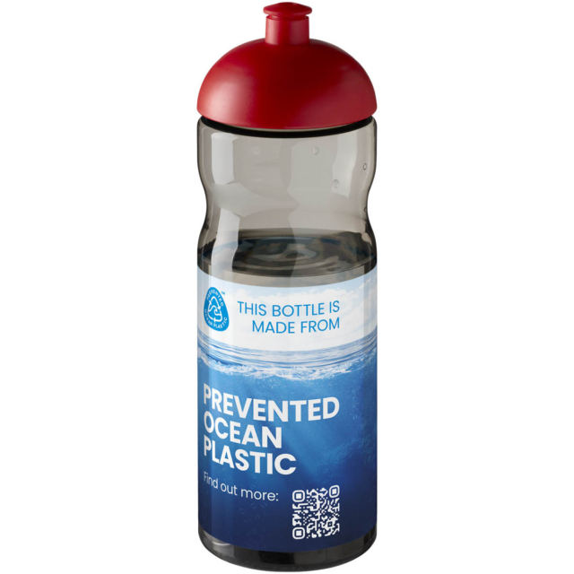 H2O Active® Eco Base 650 ml Sportflasche mit Stülpdeckel - kohle - Logo 1