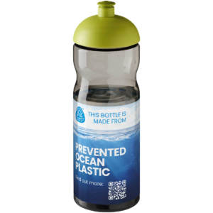 H2O Active® Eco Base 650 ml Sportflasche mit Stülpdeckel - kohle - Logo 1