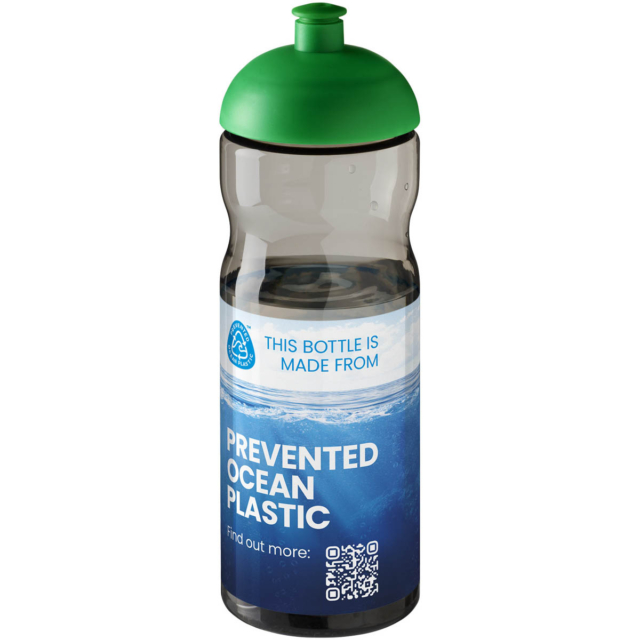 H2O Active® Eco Base 650 ml Sportflasche mit Stülpdeckel - kohle - Logo 1